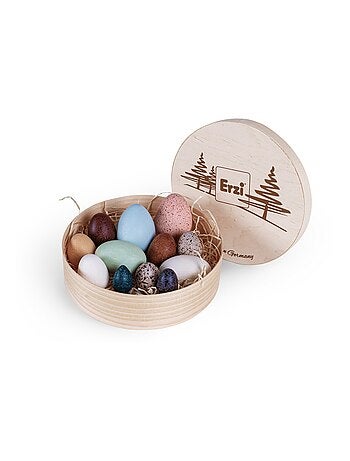 Boîte de 12 œufs en bois