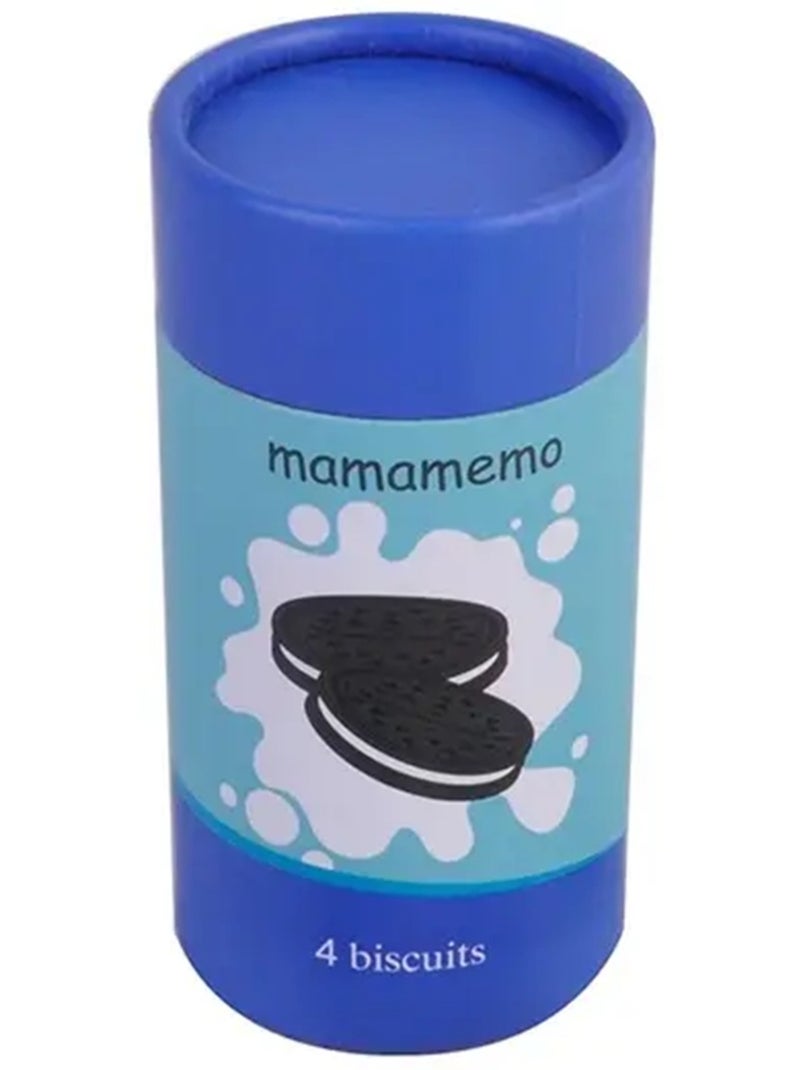 Boite de 4 biscuits au cacao en bois Bleu - Kiabi