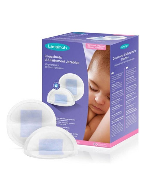 Boîte de 60 coussinets d'allaitement Jetables - Kiabi