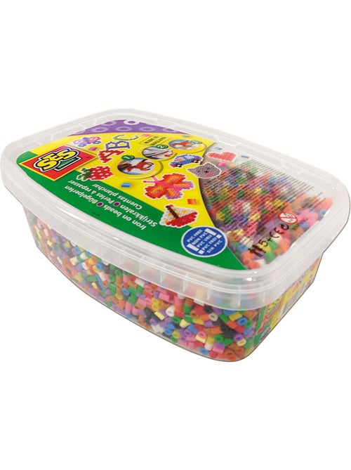 Boite de 7000 perles Technique à repasser : Mix standard - Kiabi