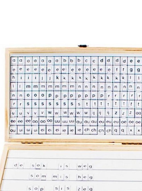 Boîte de lettres magnétiques - jeu Montessori - Kiabi