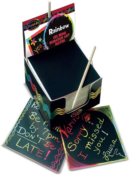 Boîte de mini-notes arc-en-ciel Scratch Art® - Kiabi