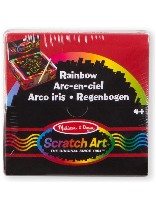 Boîte de mini-notes arc-en-ciel Scratch Art - Kiabi