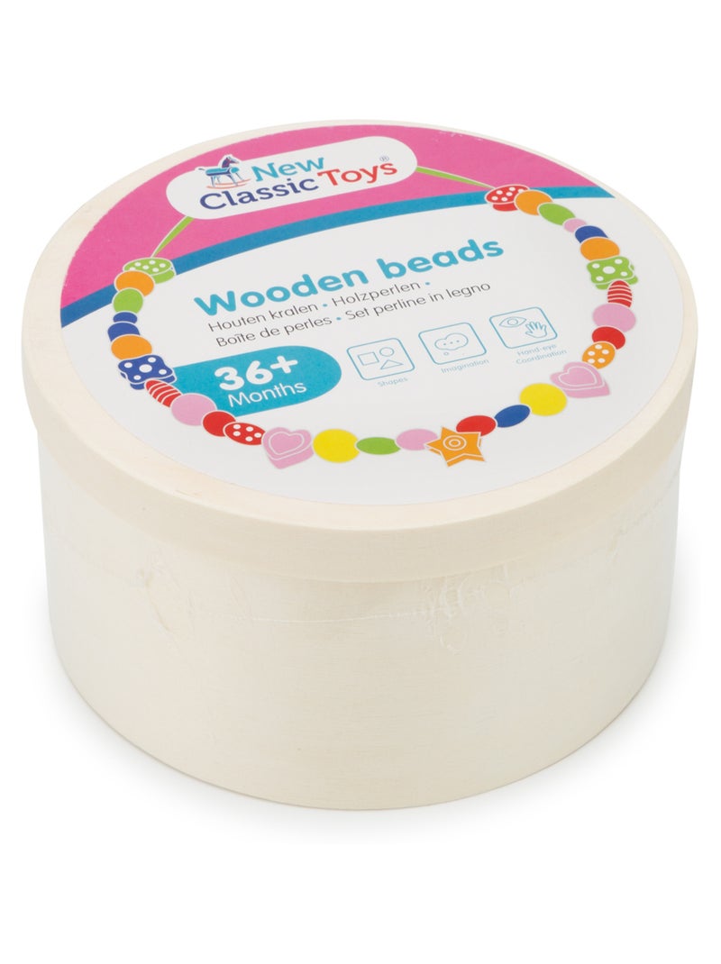 Boîte de perles en bois - 260 gr. N/A - Kiabi