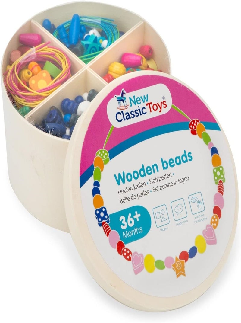 Boîte de perles en bois - 260 gr. N/A - Kiabi