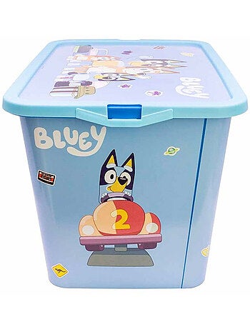 Boîte de rangement 23 L Bluey avec couvercle pour jouets et accessoires