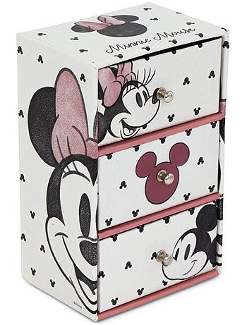 Boite de rangement 3 tiroirs Minnie 9.5x7x15 cm