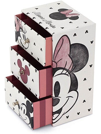 Boite de rangement 3 tiroirs Minnie 9.5x7x15 cm