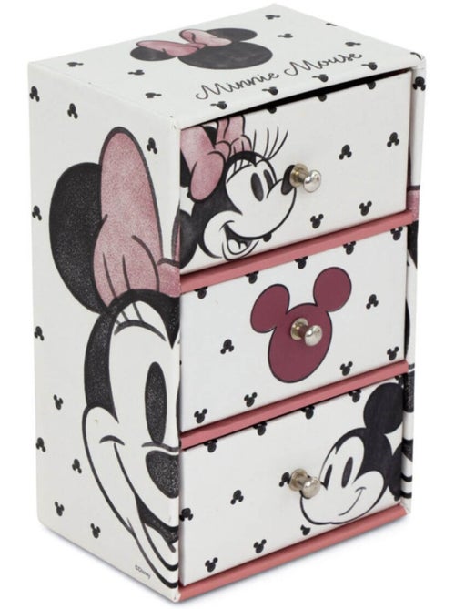 Boite de rangement 3 tiroirs Minnie 9.5x7x15 cm - Kiabi