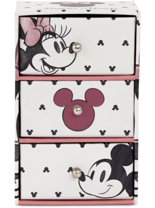 Boite de rangement 3 tiroirs Minnie 9.5x7x15 cm - Kiabi