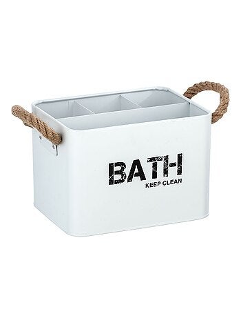 Boîte de rangement 4 compartiments salle de bain GARA