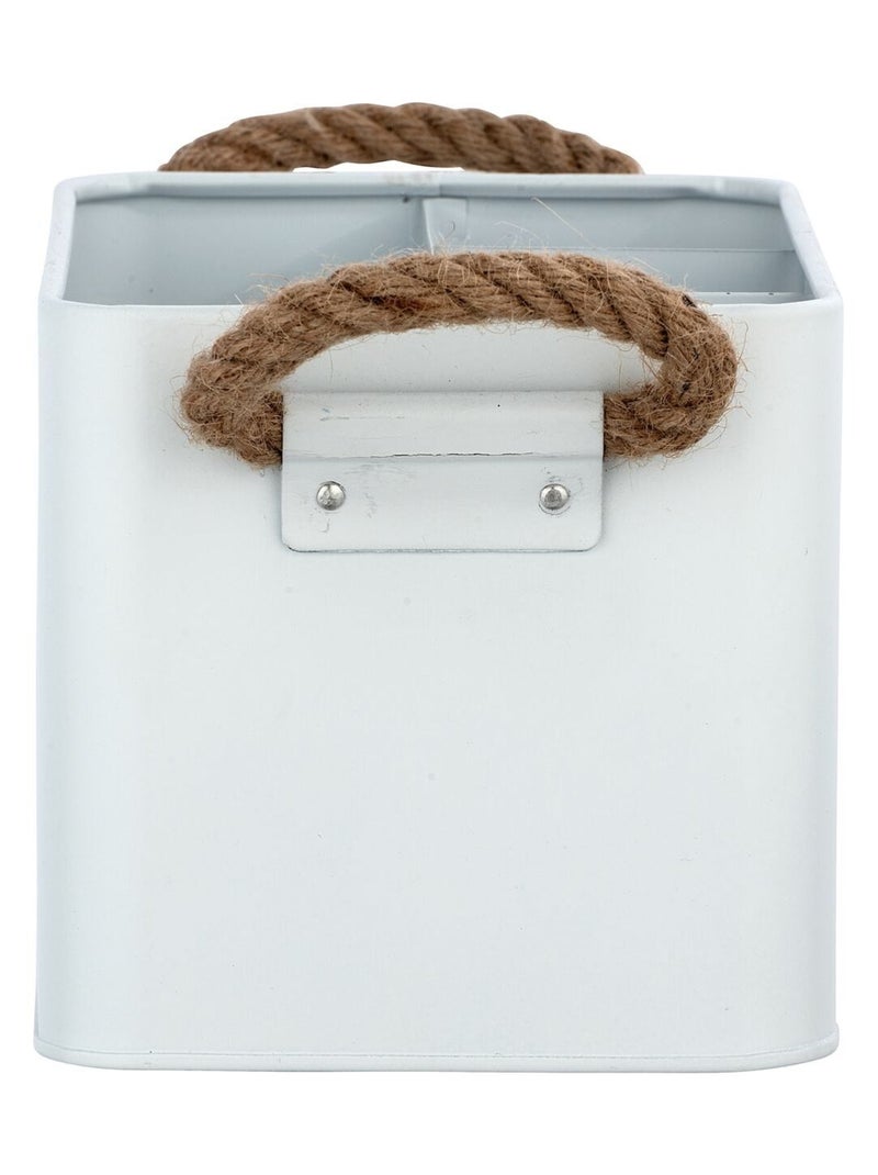 Boîte de rangement 4 compartiments salle de bain GARA Blanc - Kiabi