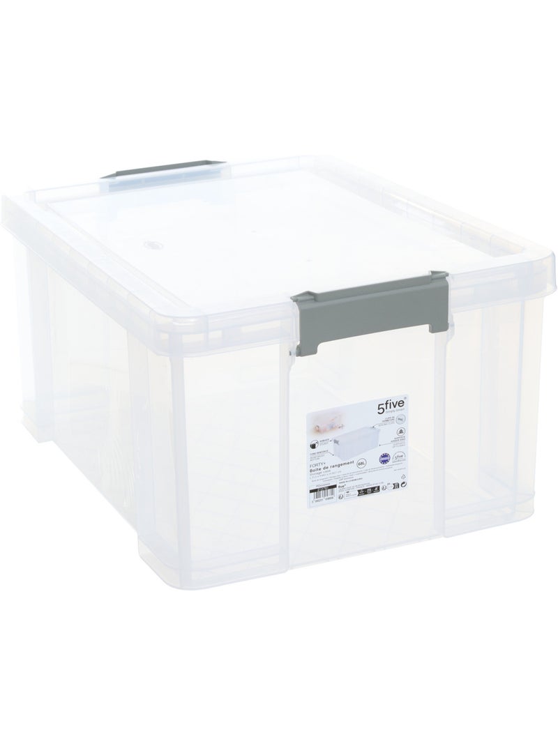 Boîte de rangement 68L FORTY PLUS Transparent - Kiabi
