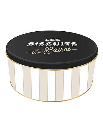 Boite de rangement à biscuits en métal AU BISTROT Biscuits