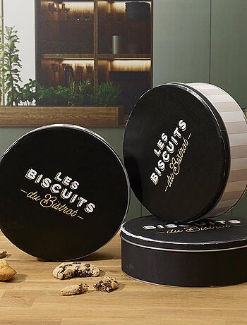 Boite de rangement à biscuits en métal AU BISTROT Biscuits