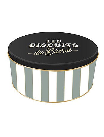 Boite de rangement à biscuits en métal AU BISTROT Biscuits