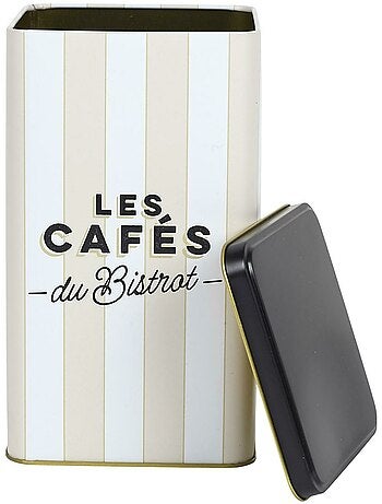 Boite de rangement à café en métal AU BISTROT Café