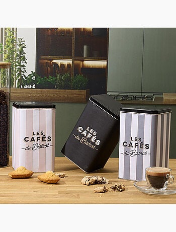 Boite de rangement à café en métal AU BISTROT Café