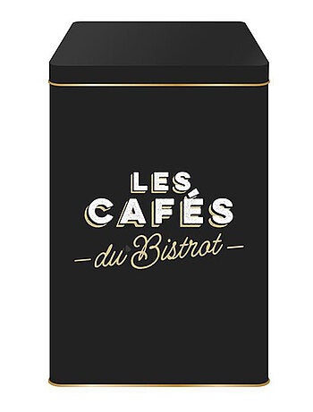 Boite de rangement à café en métal AU BISTROT Café