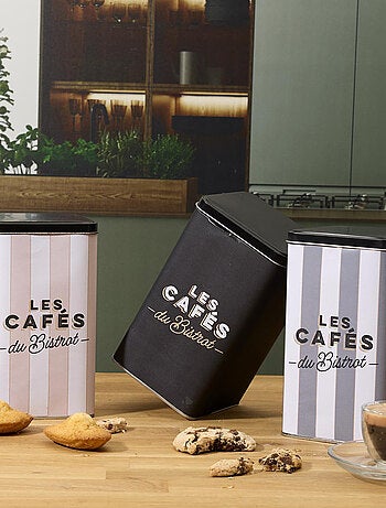 Boite de rangement à café en métal AU BISTROT Café