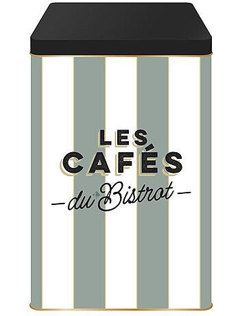 Boite de rangement à café en métal AU BISTROT Café