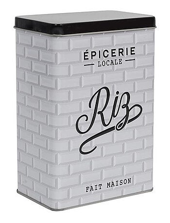 Boite de rangement aliments en métal BROOKLYN Riz
