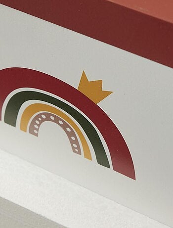 Boîte de rangement avec couvercle arc en ciel LA TÊTE DANS LES NUAGES