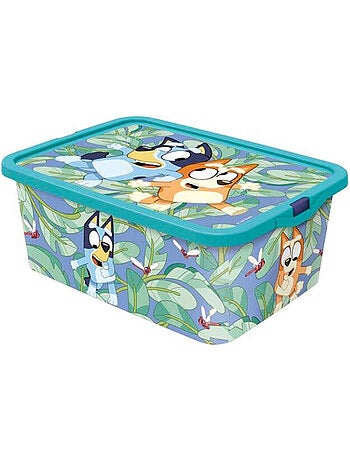 Boîte de rangement avec couvercle Bluey 13 L à fermeture clic STOR