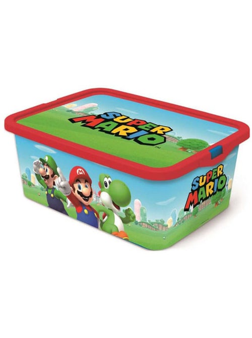 Boîte de rangement avec couvercle clic 'Super Mario' – 13 L Nintendo - Kiabi Boîte de rangement avec couvercle clic 'Super Mario' – 13 L Nintendo - Kiabi