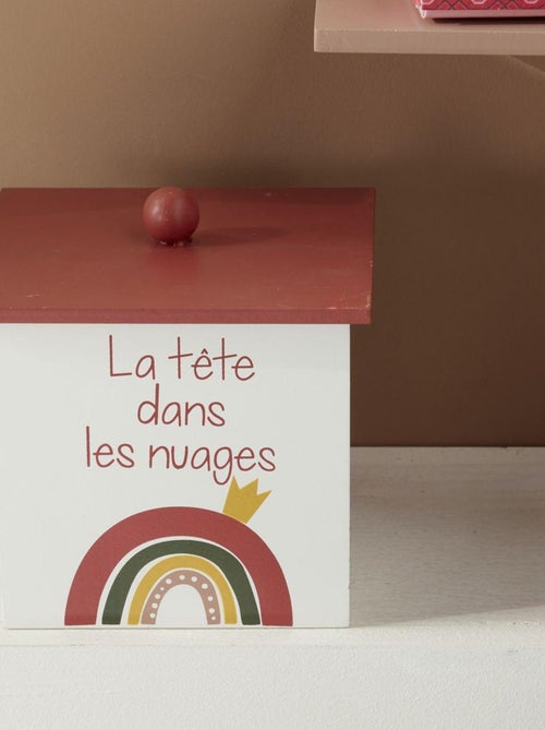 Boîte de rangement avec couvercle TETE DANS LES NUAGES - Kiabi
