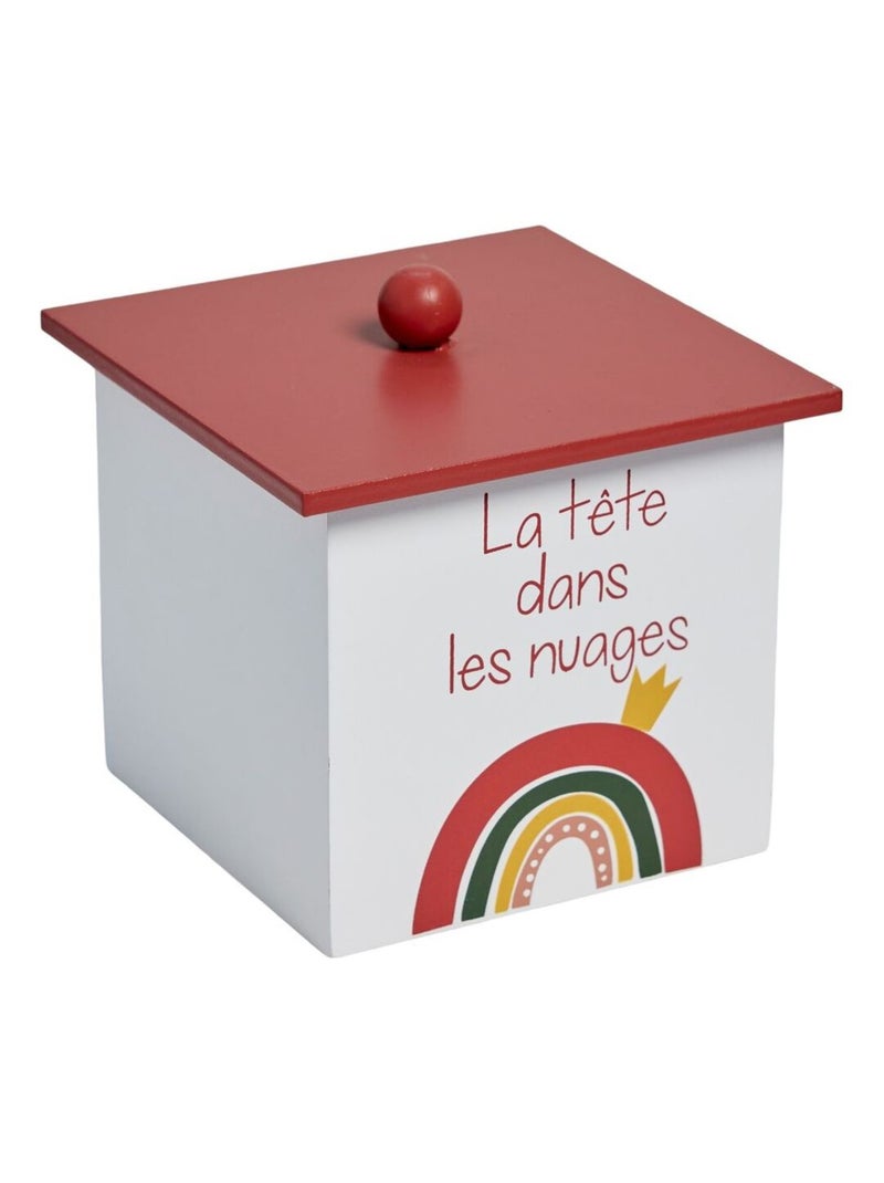 Boîte de rangement avec couvercle TETE DANS LES NUAGES Blanc - Kiabi