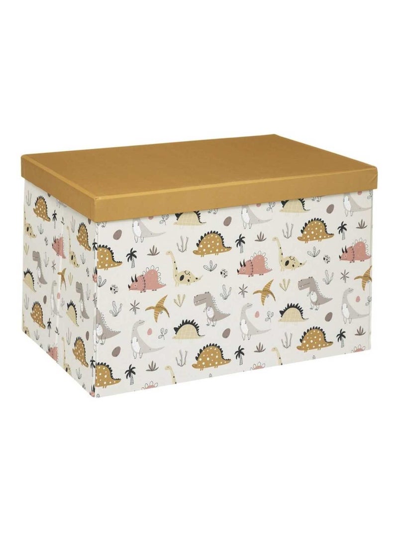 Boite de rangement carton dinosaure Blanc - Kiabi