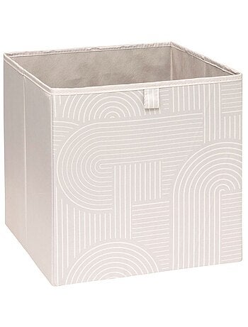 Boîte de rangement cube à motifs arches MIX'N MODUL