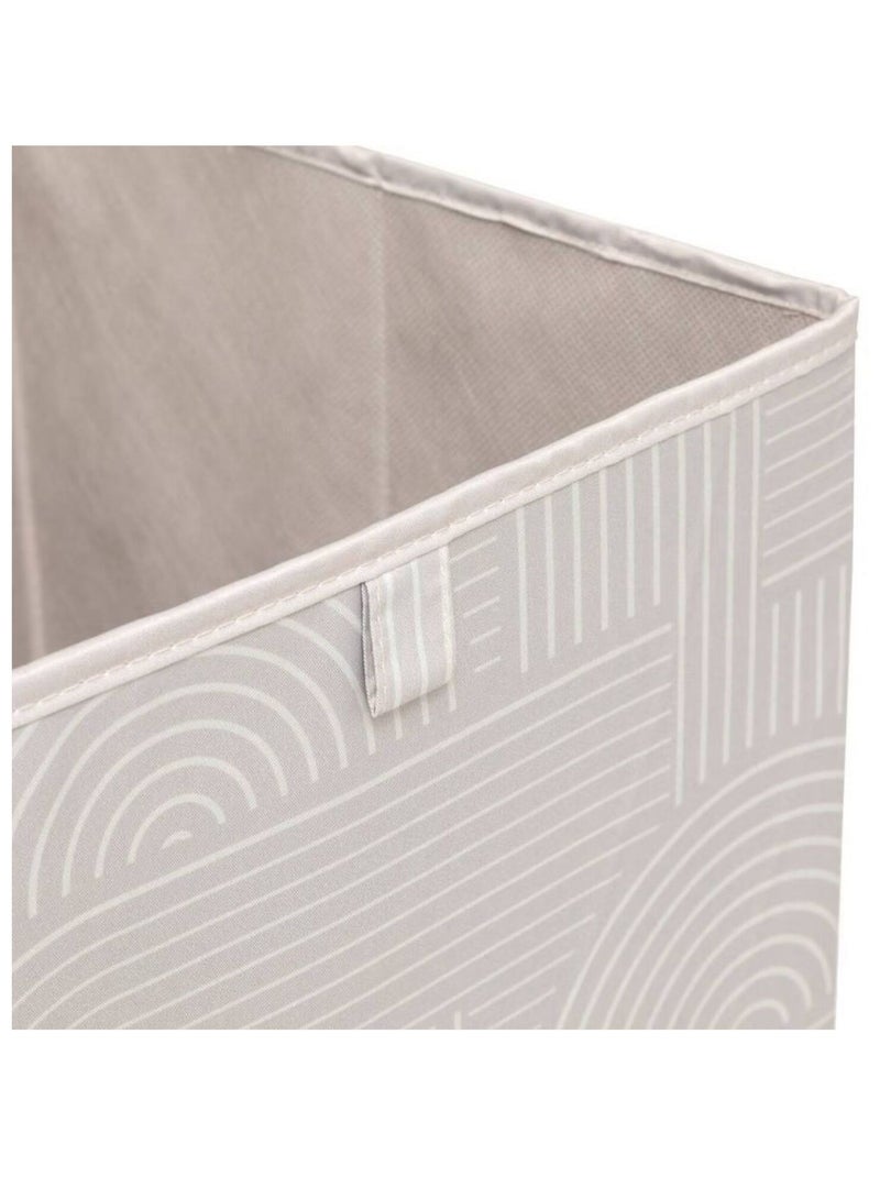 Boîte de rangement cube à motifs arches MIX'N MODUL Beige - Kiabi