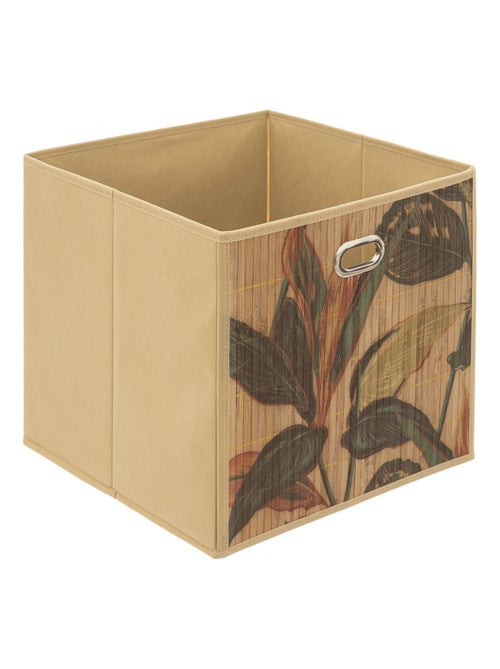 Boîte de rangement cube en bambou à motifs jungle MIX'N MODUL - Kiabi