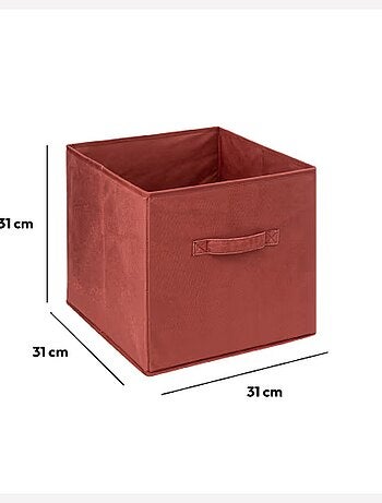 Boîte de rangement cube en velours MIX 'N MODUL