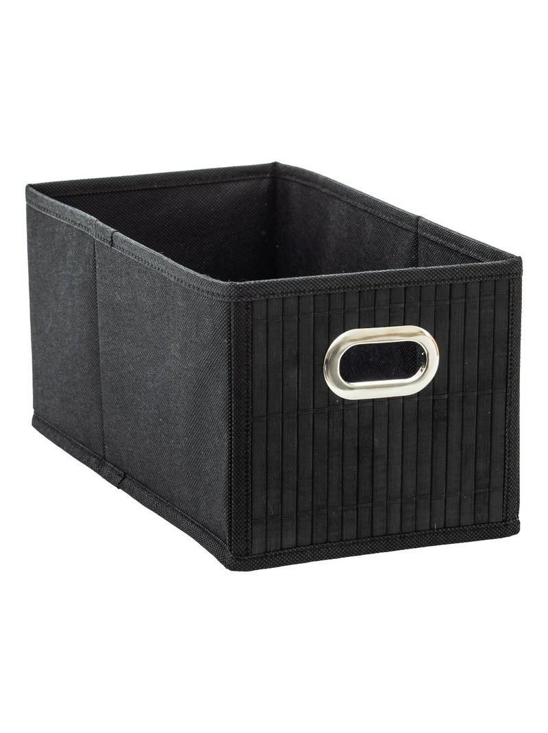 Boîte de rangement design en bambou et tissu Mix'n modul - Noir - 0.00 ...