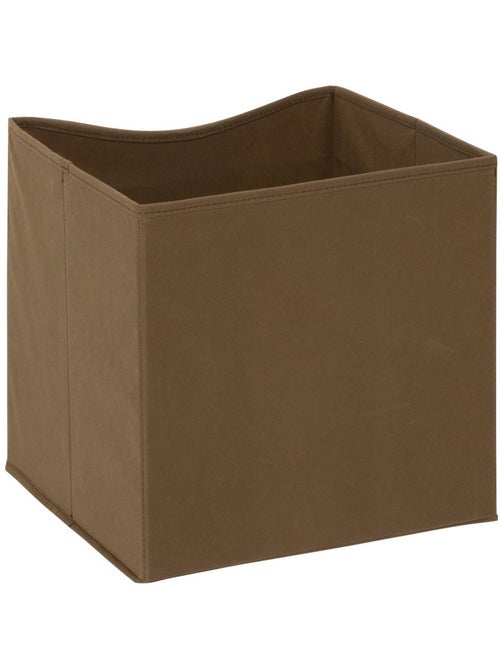 Boîte de rangement effet bois en MDF et tissu MIX'N MODUL - Kiabi