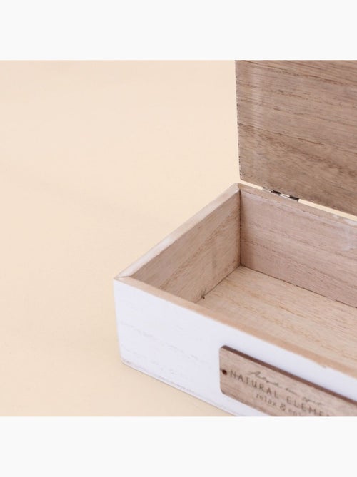Boite de rangement en bois 22x12cm - Kiabi