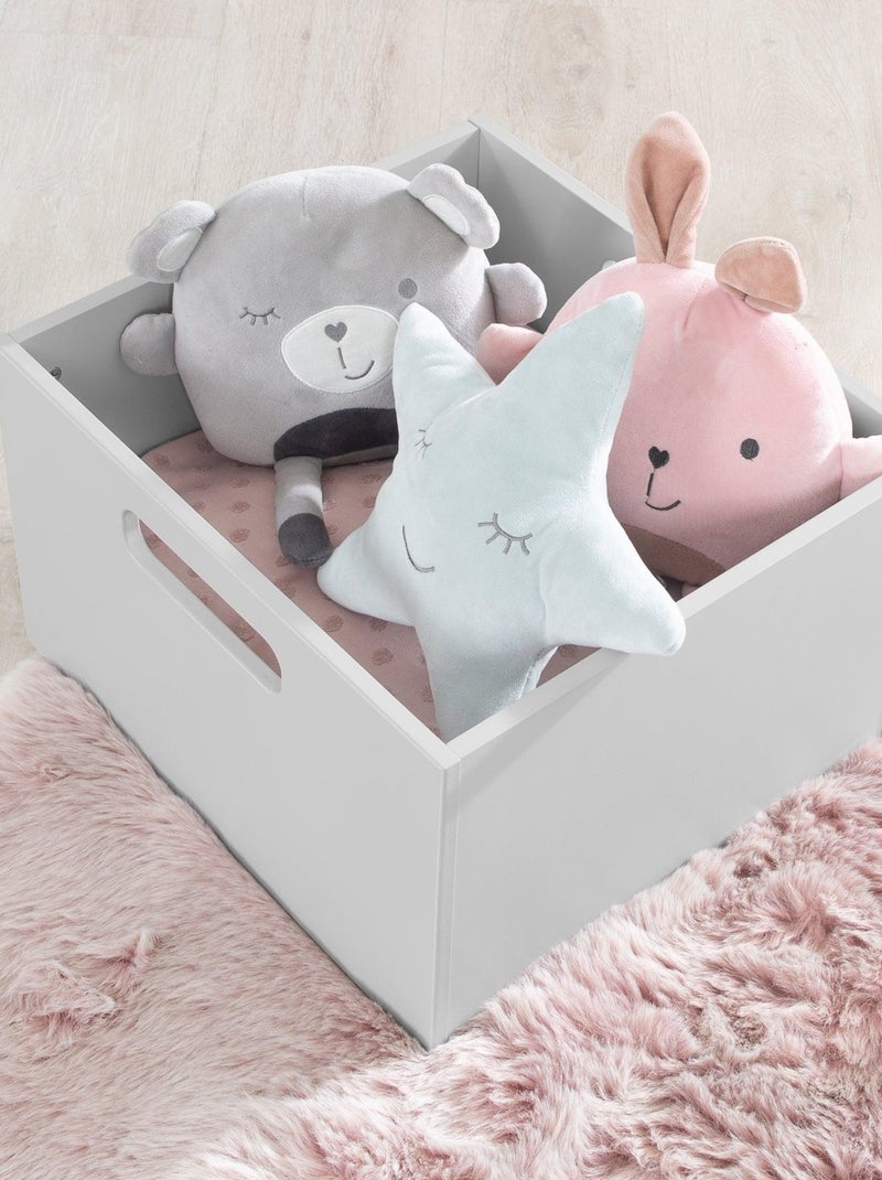 Boîte de rangement en bois pour les jouets ROBA Gris - Kiabi