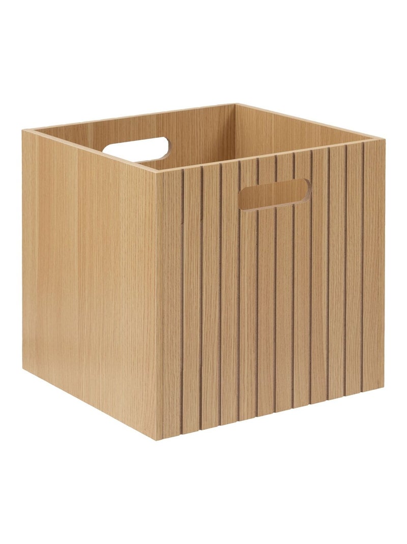 Boîte de rangement en bois TASSO Beige - Kiabi