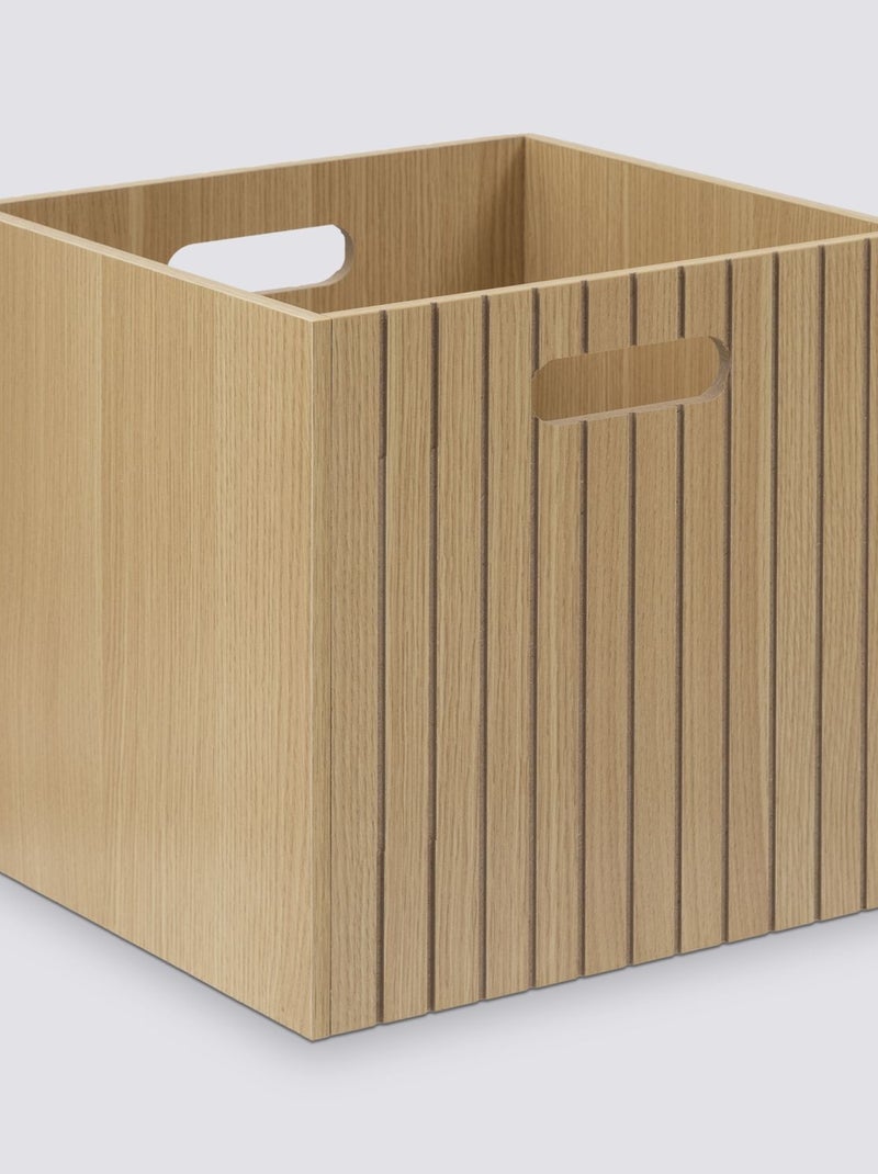 Boîte de rangement en bois TASSO Beige - Kiabi