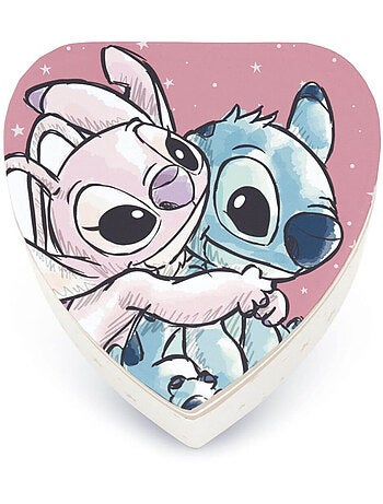 Boite de rangement en forme de Coeur 12x12x7 cm - Angel & Stitch (Lilo & Stitch)