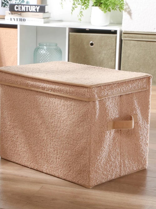 Boîte de rangement en maille bouclette - Kiabi