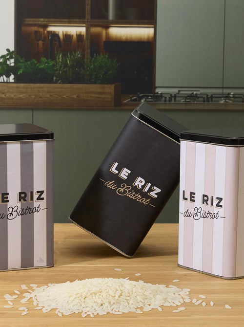 Boite de rangement en métal AU BISTROT Riz - Kiabi