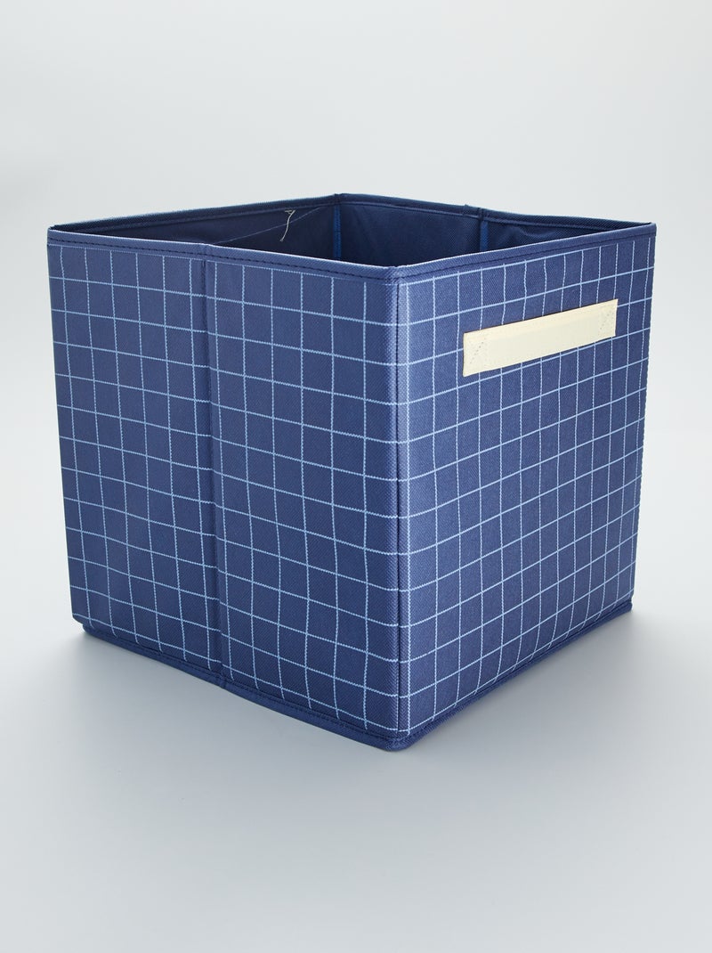 Boite de rangement en tissu Bleu - Kiabi