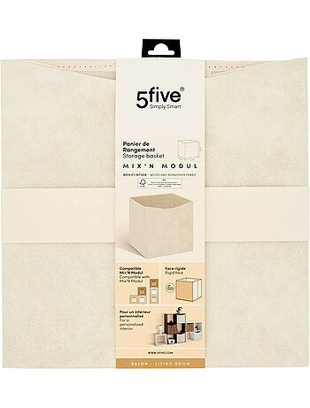 Boîte de rangement en tissu et carton MIX'N MODUL
