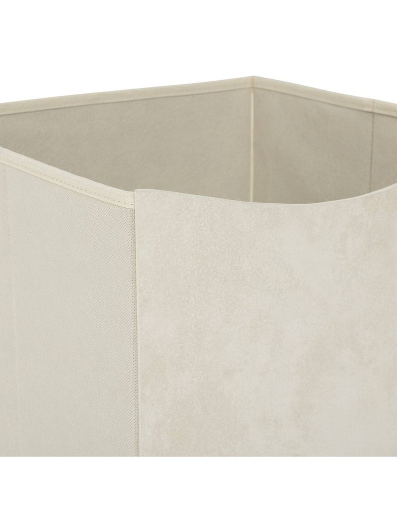 Boîte de rangement en tissu et carton MIX'N MODUL Beige - Kiabi