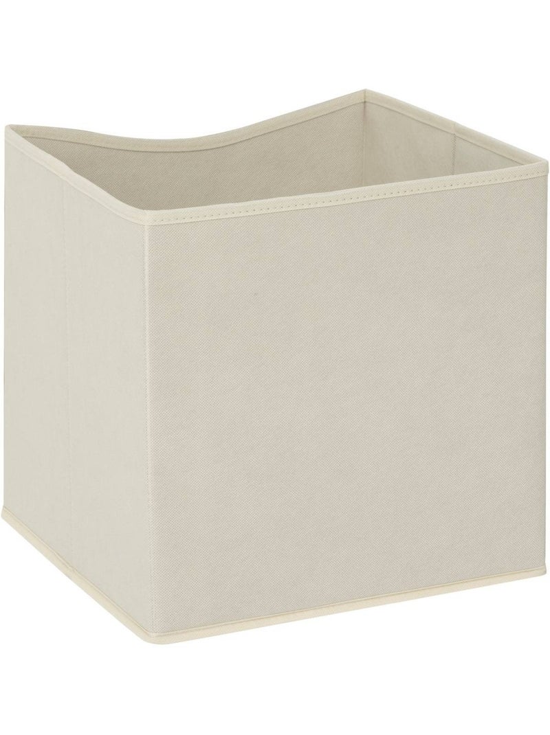 Boîte de rangement en tissu et carton MIX'N MODUL Beige - Kiabi