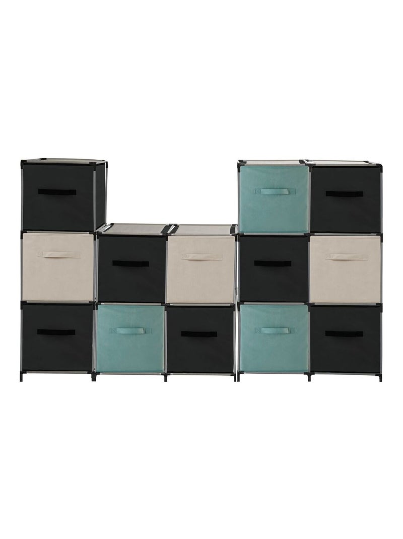 Boîte de rangement en tissu MIX N' MODUL Rose - Kiabi